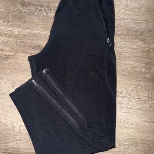 REI Men's Black Joggers with Zippered Pockets